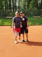 ��astn�ci turnaje zleva :  Zden�k Opina, Rostislav Sabela