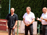 Slavnostn zakonen zleva :  Marin Blako, Ing. Ren Farga, genmjr. Mgr. Milan Poulek