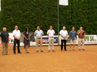Slavnostn zahjen zleva :  Ing. Ondej Feber, Ing. Ren Farga, RNDr. Vra Palkovsk, Mgr. Petr Skudrzyk, plk. Ing. Lumr atran, Vlastimil Panek, Ing. Zdislav Csepcsar, Petr Vlek