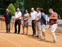 Slavnostn zakonen zleva :  Marin Blako, Ing. Ren Farga, RNDr. Vra Palkovsk, genmjr. Mgr. Milan Poulek,  Mgr. Petr Skudrzyk, Ing. Zdislav Csepcsar, Petr Vlek