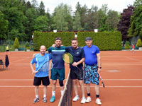 astnci turnaje zleva :  Tom Sniego, Bogdan Teofil, Petr Kaszperydes, Ji Golk