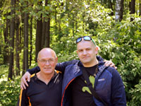 Host turnaje zleva :  Josef Stonawski, Radek Fabiovi