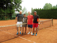 astnci turnaje zleva :  Petr Walach, Gabriel Klimek, Ji Brus, Igor Gluza