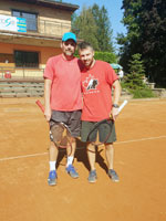 ��astn�ci turnaje zleva :  Jan �otkovsk�, Rostislav Sabela