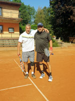 ��astn�ci turnaje zleva :  Milan Rusz, Petr Sikora