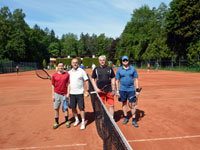 astnci turnaje zleva :  Lakota, Petr Furka, Petr Sagan, Zdenk Turo