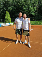 ��astn�ci turnaje zleva :  Anton�n Ho�a, Piotr Podzdzal