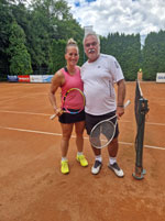 ��astn�ci turnaje zleva :  Martina Jindrov�, Roman Hu�ka