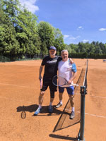 ��astn�ci turnaje zleva :  Roman Miho�, Martin Gorn�