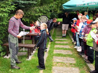 Pasov�n� tenisov� p��pravky na Kozinci