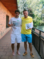 2.m�sto �ty�hra mu�i zleva :  Daniel Vala, Dan Sk�cel