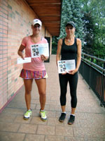 1.m�sto �ty�hra �eny zleva :  Martina Kudelov�, Kate�ina Siskov�