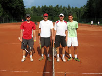 Semifinalist� �ty�hra mu�i zleva :  David Kr�m��, Tom� Hrabec , Jakub Kadora, Piotr Matuszewski