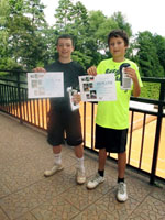 1.m�sto �ty�hra mlad�� ��ci zleva :  �imon Myslivec, Filip K��a