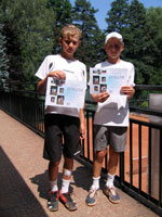 2.m�sto �ty�hra star�� ��ci zleva :  Jan Drong, Pavel Drong