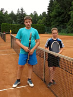 Foto po z�pase zleva :  Jan Chyla, V�tek Ra�ka