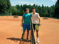 Semifinalist� dvouhry zleva :  Jan Chyla, Ond�ej Motyka