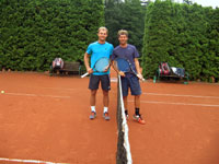 Semifinalist� dvouhry mu�� zleva :  Ladislav Zelen�, Stanislav Nebojsa