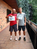 2.m�sto �ty�hra mu�i zleva :  Luk� Mal�k, Mikalai Haliak