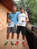 3.m�sto �ty�hra mu�i zleva :  Dan Sk�cel, Marek Majda