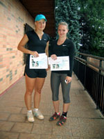 2.m�sto �ty�hra �eny zleva :  Hana Kov��ov�, Pavla Kov��ov�