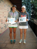 3.m�sto �ty�hra �eny zleva :  Karolina P�nov�, Pavl�na Guziurov�