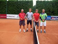 Finalist� �ty�hry mu�� zleva :  Luk� Mal�k, Mikalai Haliak, Petr Vod�k, Mat�j Krac�k