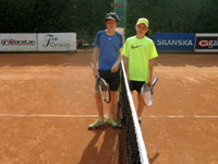 Semifinalist� dvouhry zleva :  Jakub Kotajny, V�tek Raszka