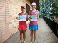 3.m�sto �ty�hra mlad�� �a�ky zleva :  Nat�lie Bury, Jowana Kolowrotkiewicz