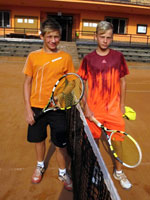 Semifinalist dvouhry zleva :  Adam Jadamus, Jan Drong