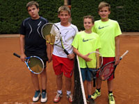 Semifinalist tyhry zleva :  Jan Chyla, Adam Jadamus, Vtek Raka, Jakub Miho