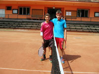 Finalist dvouhry zleva :  Tom Hrachovec, Jakub Miho