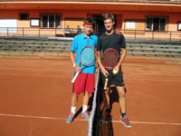 Semifinalist dvouhry zleva :  Jakub Miho, Tom Farga