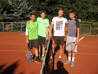 Finalist tyhry zleva :  Tom Hrachovec, Luk Botur, Tom Farga, Jakub Miho