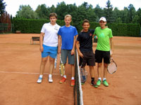 Semifinalist tyhry zleva :  Jan Chyla, Jan Drong, Tom Hrachovec, Luk Botur