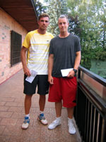 3.m�sto �ty�hra mu�i zleva :  Robert Rumler, Ivan Kocourek