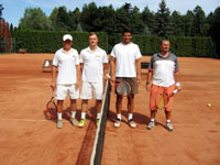 Semifinalist� �ty�hry mu�� zleva :  Zden�k D�rkas, Jan Pobo�il, Luk� Jano�ka, Martin Kom�nek