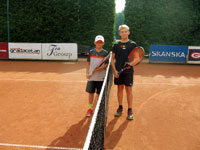 Semifinalist� dvouhry zleva :  David �ime�ek, �imon Czernek