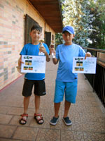 1.m�sto �ty�hra mlad�� ��ci zleva :  Tom� Tajdus, �t�p�n Ol�ar