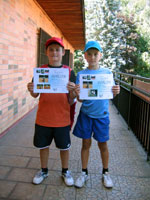 3.m�sto �ty�hra mlad�� ��ci zleva :  Danilo Mateo Cieslar, Ond�ej L�sek