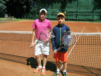 Finalist dvouhry zleva :  Filip Novek, Simon Spirka