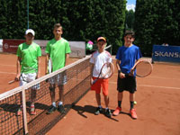 Finalist tyhry zleva :  Filip Novek, Filip Klemens, Simon Spirka, Maty Sochor