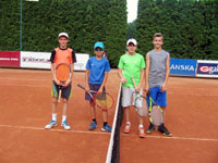 Semifinalist tyhry zleva :  Jakub Kotajn, Luk Lsek, Filip Novek, Filip Klemens