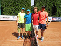 Finalist tyhry zleva :  tpn Kaleta, Vtek Raka, Dominik Szturc, Adam Jadamus