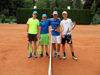 Semifinalist tyhry zleva :  tpn Kaleta, Vtek Raka, Dominik Wojnar, Jan Cienciala