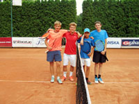 Semifinalist tyhry zleva :  Adam Jadamus, Dominik Sztuc, Luk Lsek, Jakub Kotajn