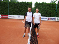 Semifinalist dvouhry mu zleva :  Dan Skcel, Pavel Nejedl