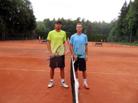 Semifinalist dvouhry mu zleva :  Robert Rumler, Jakub Kadora