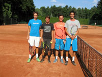 Semifinalist tyhry mu zleva :  Filp ob, Dominik Barto, Matj Skrbek, Adam Vejmelka