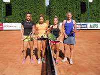 Finalistky tyhry en zleva :  Karolna Ksov, Viktorie Wojcikov, Kristna Hrabalov, Nikola Tomanov